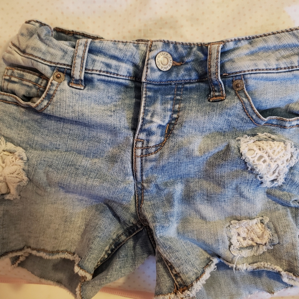 Girls distressed Jean shorts